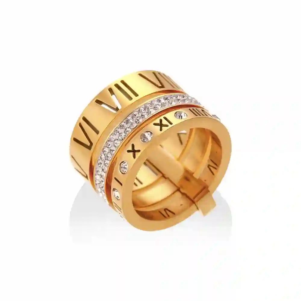 18k gold plated ring