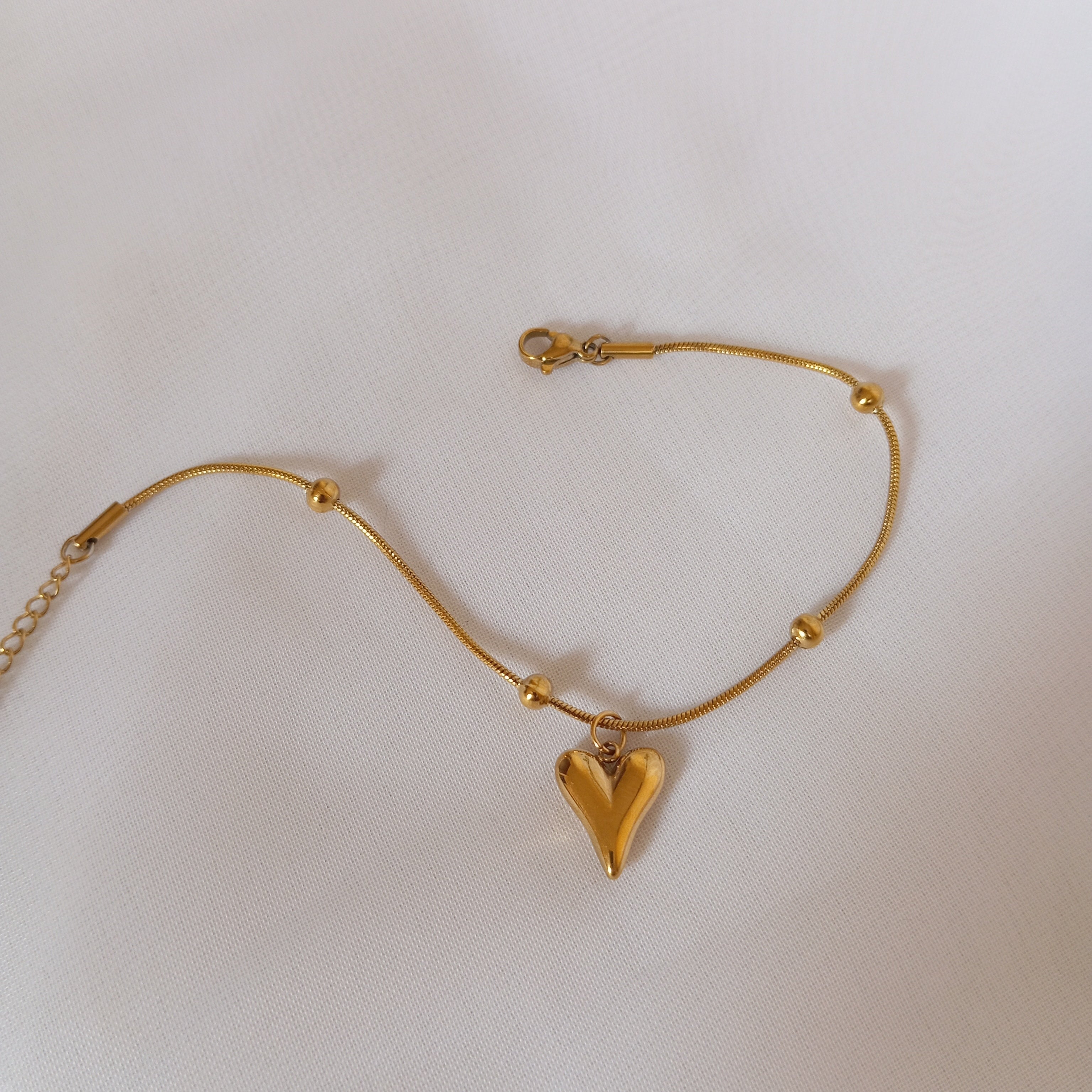 Gold plated Heart bracelet